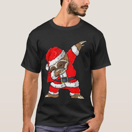 Dabbing Santa Sloth Merry Slothmas Christmas Kids  T-shirt (Voorkant)