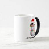Dabbing Santa Snowman Baseball Mok kerstmis (Voorkant rechts)