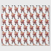 Dabbing Santa Trump 47 Kerst Grappig Trump 2024 Cadeaupapier (Vlak)