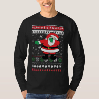 Dabbing Santa Ugly met kerstkeuken T-shirt