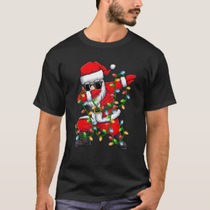 Dabbing Santa Xmas Lichten Gifts Kinder Meisjes Jo T-shirt