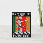 Dabbing Santaclaus All Christmas Night Dab Dance  Kaart (Voorkant)