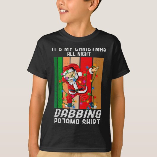 Dabbing Santaclaus All Christmas Night Dab Dance  T-shirt (Voorkant)