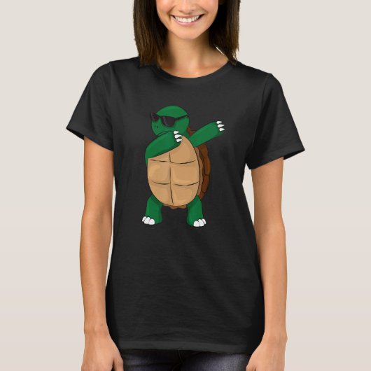 Dabbing schildpad Dab Grappig Gift idee voor manne T-shirt (Voorkant)