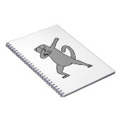 Dabbing Scottish Fold Cat Notitieboek (Rechterzijde)