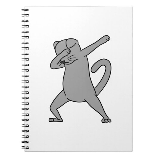 Dabbing Scottish Fold Cat Notitieboek (Voorkant)