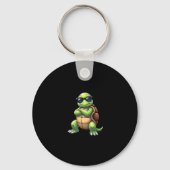 Dabbing Sea Turtle Animal Lover Save The Turtles ( Sleutelhanger (Voorkant)
