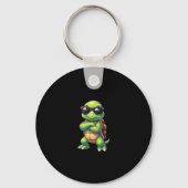 Dabbing Sea Turtle Animal Lover Save The Turtles ( Sleutelhanger (Voorkant)