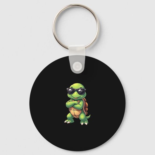 Dabbing Sea Turtle Animal Lover Save The Turtles ( Sleutelhanger (Voorkant)