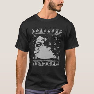 Dabbing Seal Dansant Cute Seals Santa Funny Ugly C T-shirt