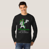 Dabbing Shamrock Shenanigans Leprechaun Unicorn Ga T-shirt (Voorkant volledig)