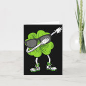 Dabbing Shamrock St. Patrick's Day Grappige Ierse  Kaart (Voorkant)