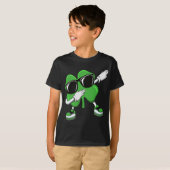 Dabbing Shamrock St. Patrick's Day Grappige Jongen T-shirt (Voorkant volledig)
