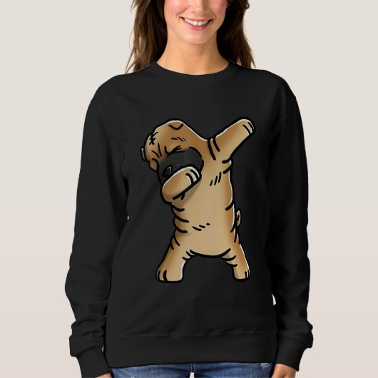 Dabbing Shar Pei Dog Dab Dance Trui (Voorkant)