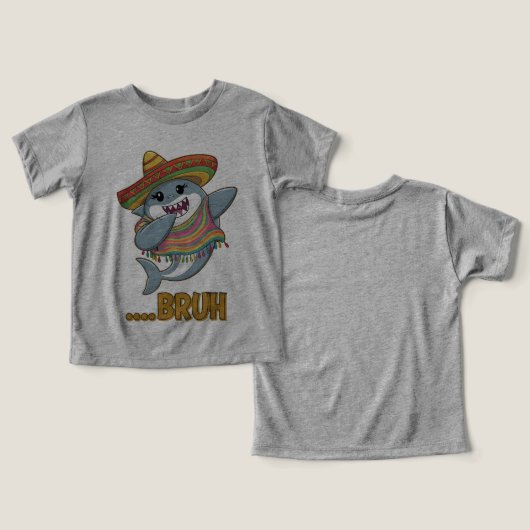 Dabbing Shark Cinco de Mayo Kostuum Grappig Ontwer (Ontwerp Voorkant & Achterkant)