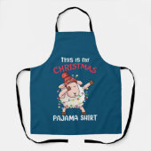 Dabbing Sheep Dit is mijn kerstpajama-programma's Schort (Voorkant)