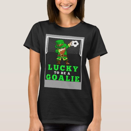Dabbing Shenanigans Leprechaun Unicorn Soccer Goal T-shirt (Voorkant)