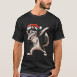 Dabbing Siberische Husky Santa Hat Christmas Dab D T-shirt<br><div class="desc">Dabbing Siberische Husky Santa Hat Christmas Dab Dance Gifts</div>