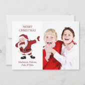 Dabbing Sinterklaas Grappige Vakantie Dab XMas Hum Feestdagenkaart (Voorkant)
