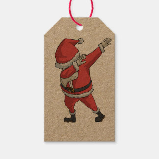 Dabbing Sinterklaas Kerstcadeau Cadeaulabel