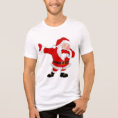 Dabbing Sinterklaas Kerstmis Vakantie Dab Tri-Blend Shirt (Voorkant)