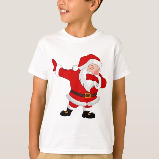 Dabbing Sinterklaas Kerstmis Vakantie Dab Tri-Blend Shirt (Voorkant)