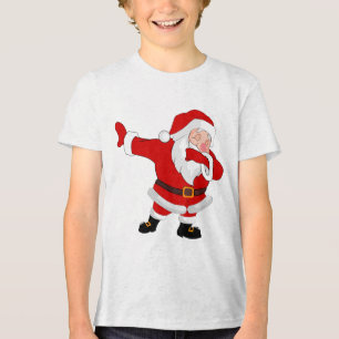 Dabbing Sinterklaas Kerstmis Vakantie Dab Tri-Blend Shirt