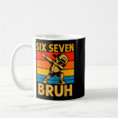 Dabbing Six Seven Bruh 67 Meme 6 7 Nummers Grappig Koffiemok (Links)