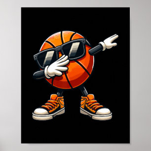 Dabbing Skelet Alleen Zingen Grappig Skelet  Poster