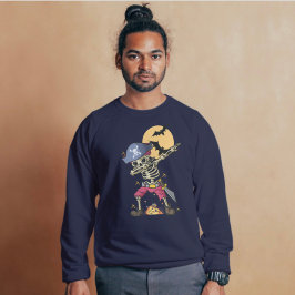 Dabbing Skelet Grappig Halloween Sweatshirt