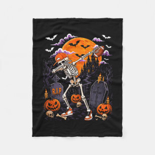 Dabbing skelet Halloween kostuum voetbalspeler Fleece Deken