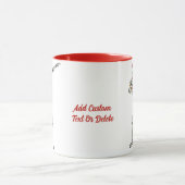 Dabbing Skelet Kerstmis Santa Spooky Xmas Mok (Midden)