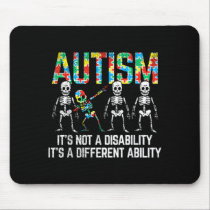 Dabbing Skelet Niet Een Handicap Autisme Bewustzij Muismat