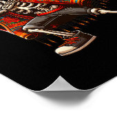 Dabbing Skelet Sombrero Poncho Cinco De Mayo Mex Poster (Hoek)