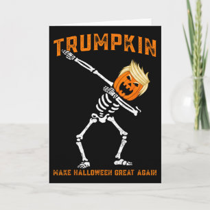 Dabbing Skelet Trump Trumpkin Maak Halloween Gro Kaart