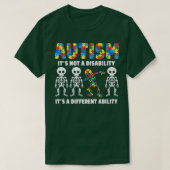 Dabbing Skeleton Autism Het is een andere mogelijk T-shirt (Design voorkant)