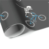 Dabbing Skeleton Bicycle BMX Fun Cadeaupapier (Rol Hoek)