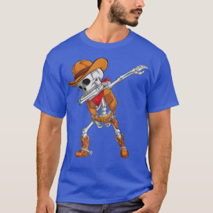 Dabbing Skeleton Cowboy Halloween Costume Kinder B T-shirt