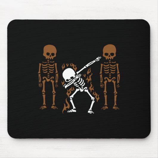 Dabbing Skeleton Dab Dance Halloween Gift Muismat (Voorkant)