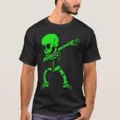 Dabbing Skeleton  Dab Dance Skeleton Costume Hallo T-shirt (Voorkant)