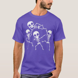 Dabbing Skeleton Dansende Halloween Trick or treat T-shirt