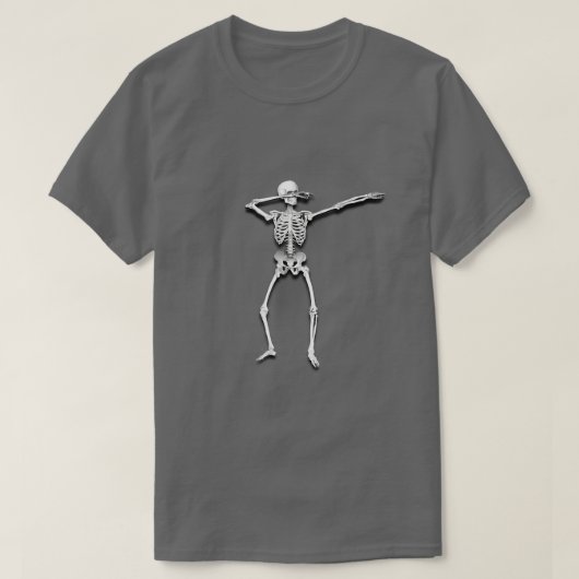 Dabbing Skeleton Funny Cool Dab Dance Scull Fan Gi T-shirt (Design voorkant)