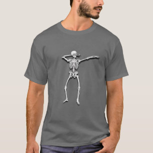 Dabbing Skeleton Funny Cool Dab Dance Scull Fan Gi T-shirt