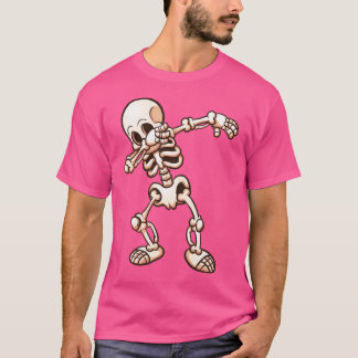 Dabbing Skeleton Funny Dab Hip Hop Dance Gift SH T-shirt
