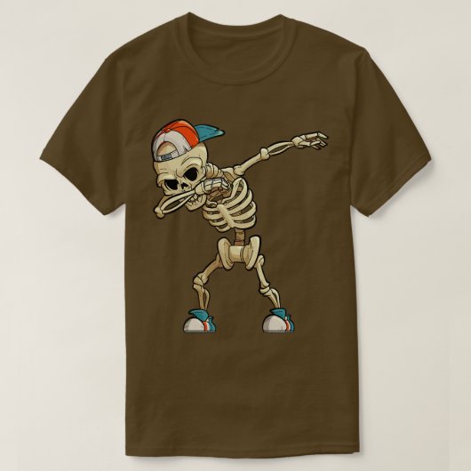 Dabbing Skeleton Funny Dab Kinder T-shirt (Design voorkant)