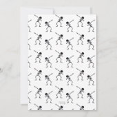 Dabbing Skeleton Halloween Happy Birthday Party Kaart (Achterkant)