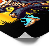 Dabbing Skeleton Headless Pumpkin Dab Dance Boys H Poster (Hoek)