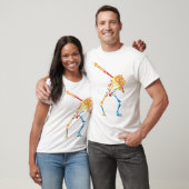 Dabbing Skeleton Lazy Costume Pumpkin Head Ironisc T-shirt (Unisex)