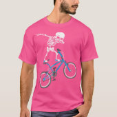 Dabbing Skeleton MTB Fiets BMX Fun T-shirt (Voorkant)