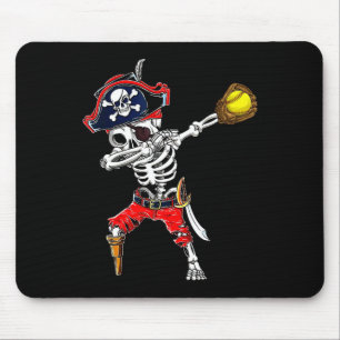 Dabbing Skeleton Pirate en Softll Halloween Co Muismat